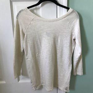 Aerie XS Cream Colored Top